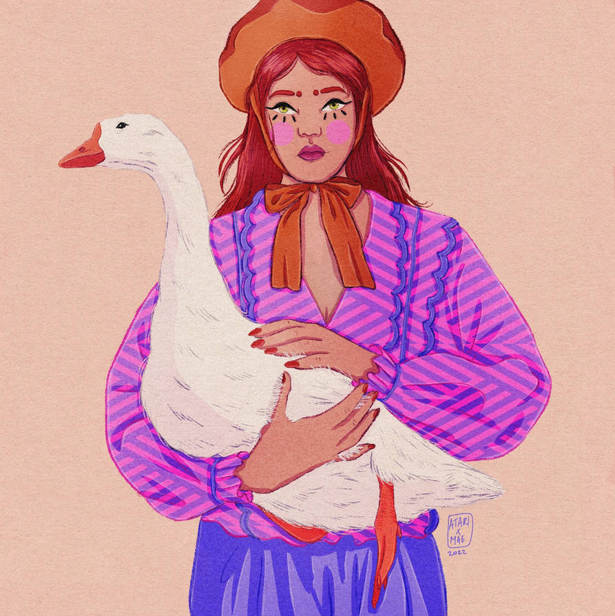The Girl And The Goose By Atarixmae On DeviantArt The girl and the goose by atarixmae on deviantart