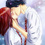 Futaba y Kou Beso Ao Haru Ride