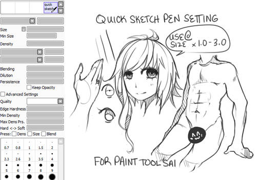 Quick Sketch Brush for Sai (fixed)