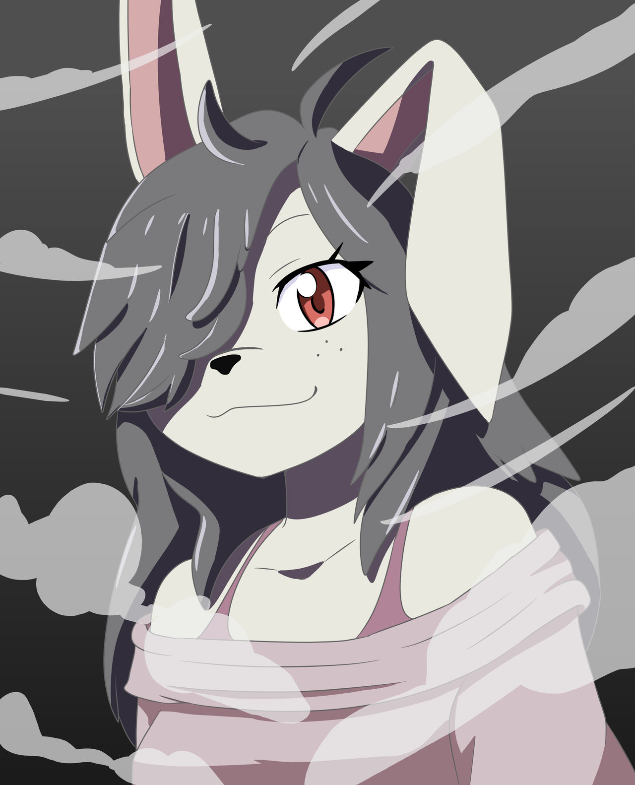 Emiko the dust bunny by Lirudraw on DeviantArt