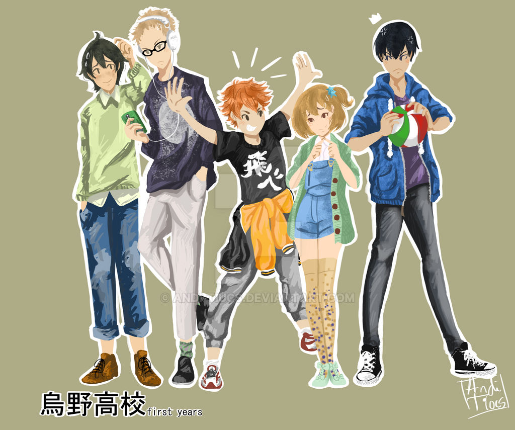Karasuno first years by AndiTiucs on DeviantArt