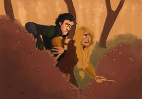 Loki and Sigyn Adventuring