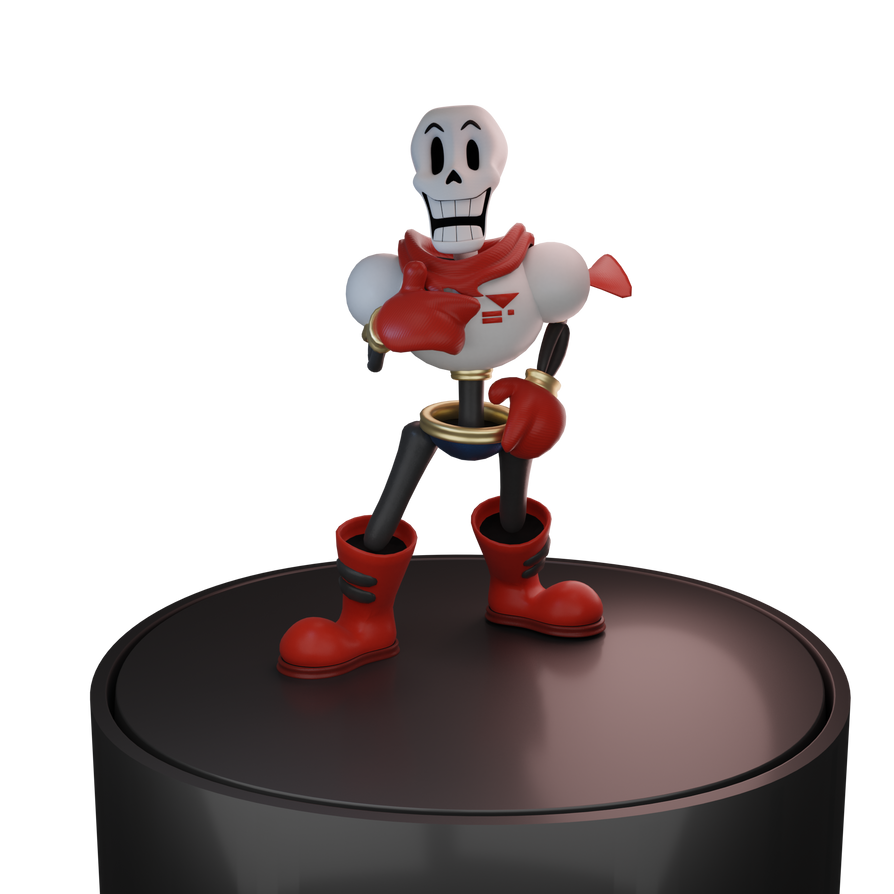 Undertale Papyrus Model by DillyWolfe on DeviantArt