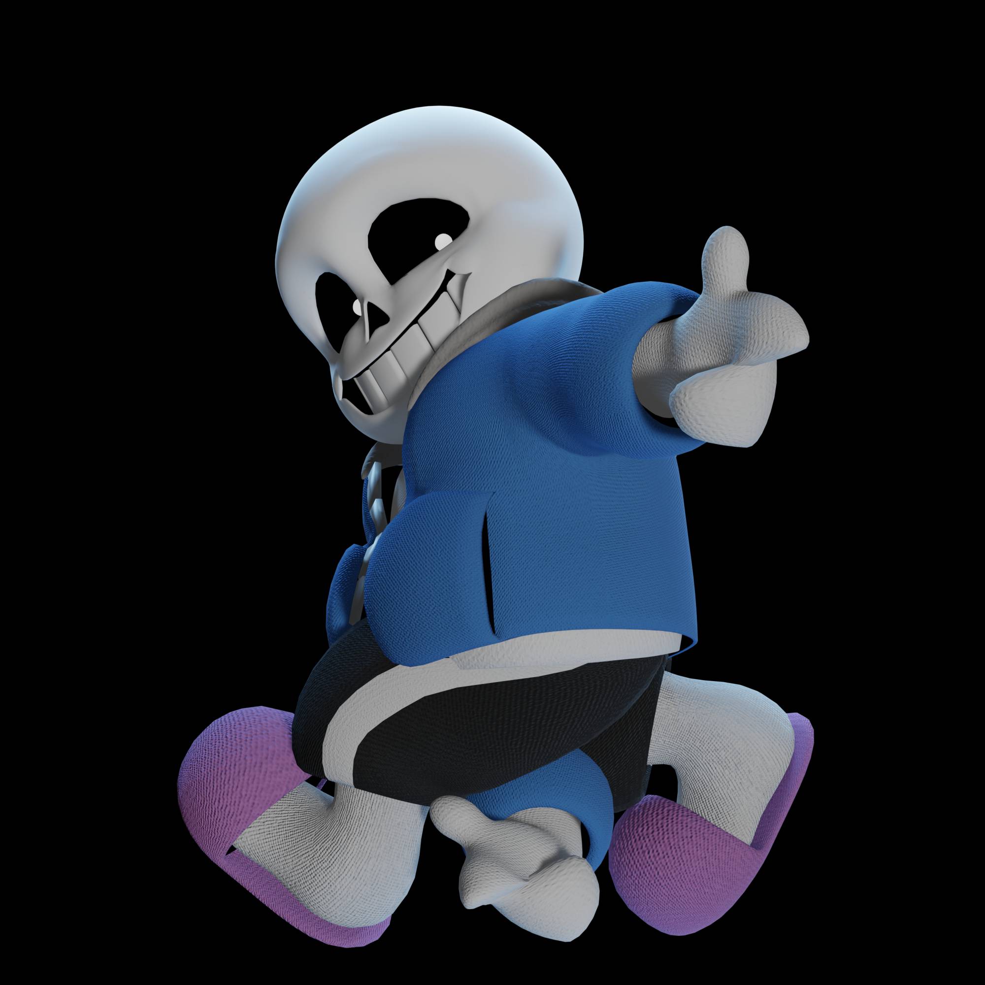 Undertale Sans Fight - 3D model by Ucha (@Ucha) [98eb175]