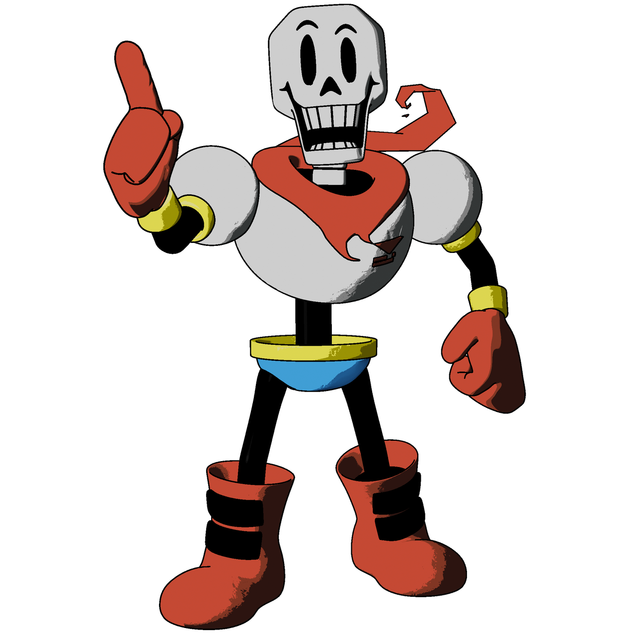 Out Code Papyrus Papyrus Model V3 by DillyWolfe on DeviantArt