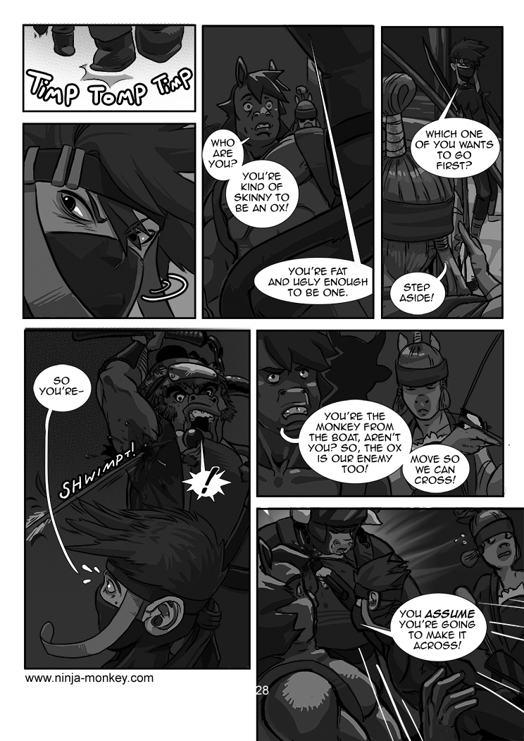 Ninja Monkey Comic, Ch. 3, page 28