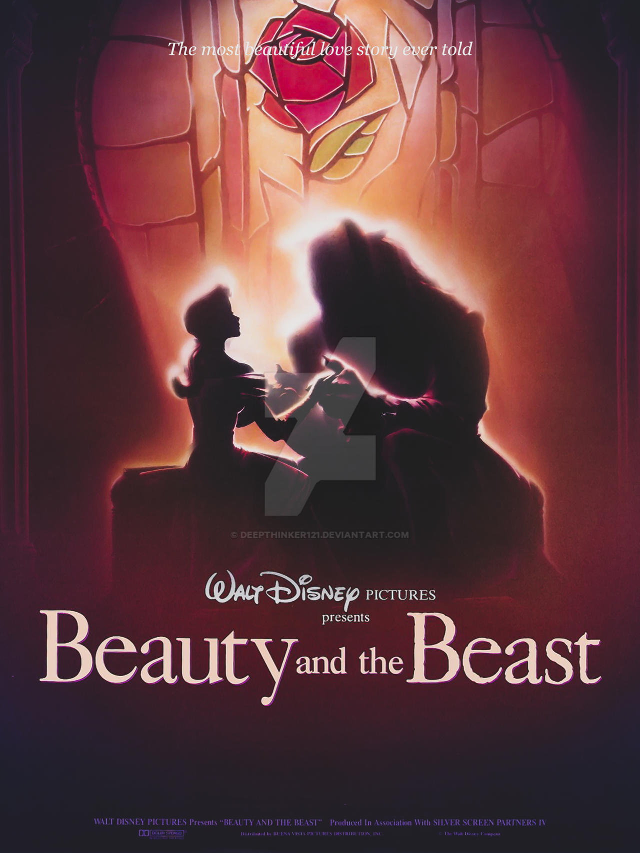 Beauty And The Beast 1991 Poster By Deepthinker121 On Deviantart Beauty And The Beast 1991 Poster By Deepthinker121 On Deviantart