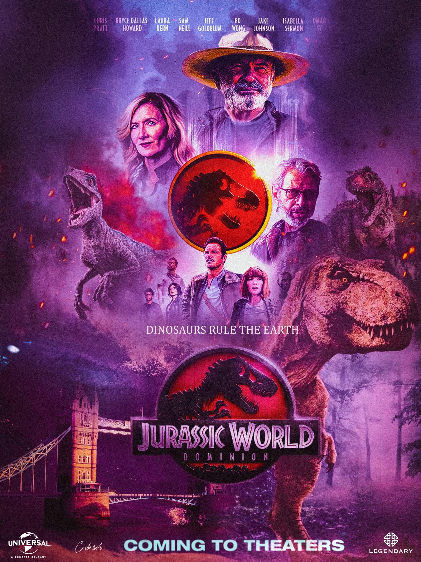 Jurassic World Dominion Banner Y Teaser Poster Blue - Gambaran