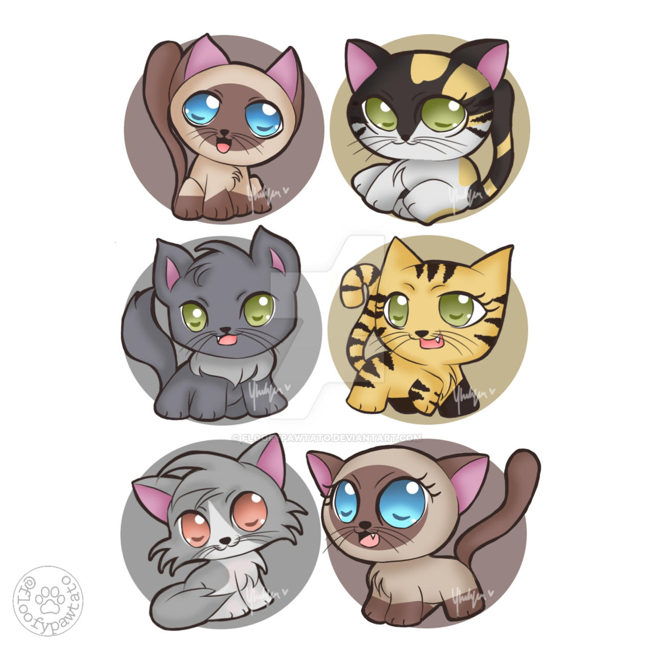 My Cats' chibis :3 by floofypawtato on DeviantArt