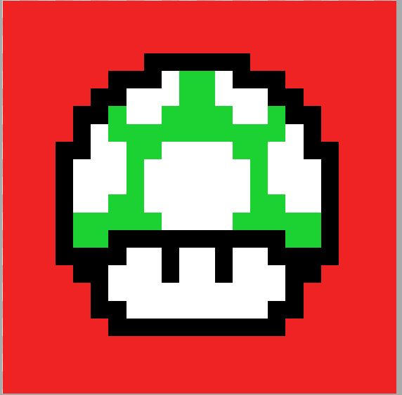 8-bit~Mario Mushroom by G4Grottesque on DeviantArt