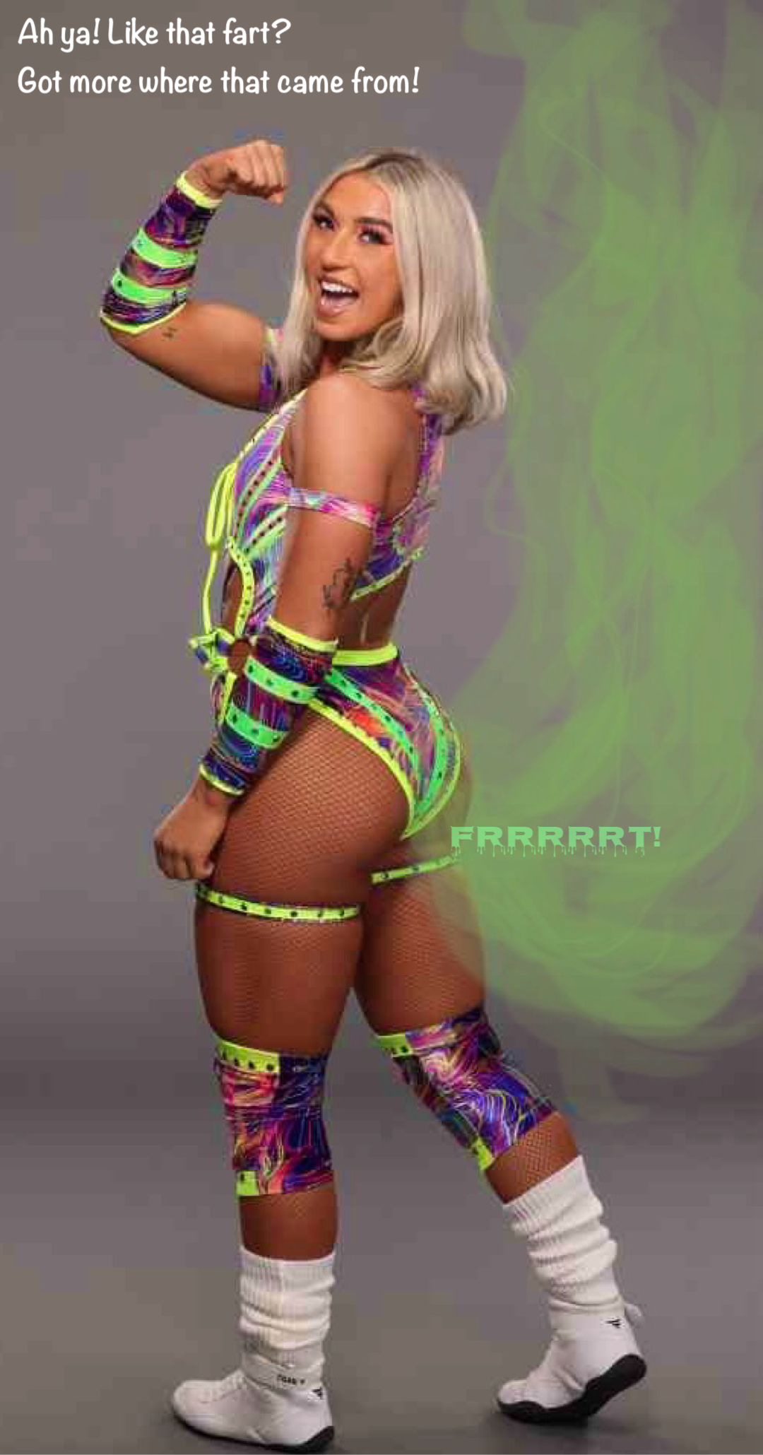 Brinley Reece posing and farting