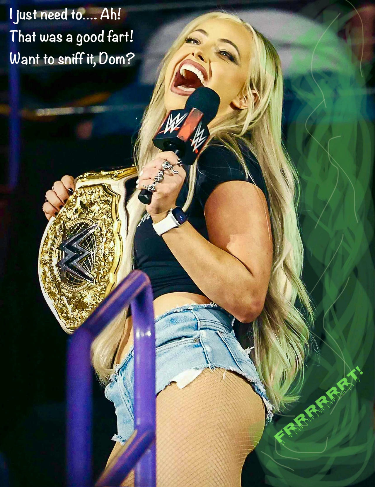 Liv Morgan heating things up with her deadly farts