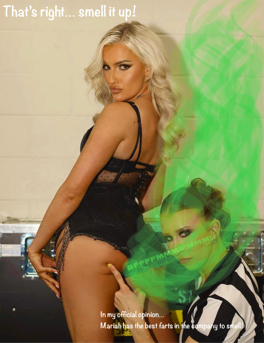 Aubrey Edwards praising farts from Mariah May