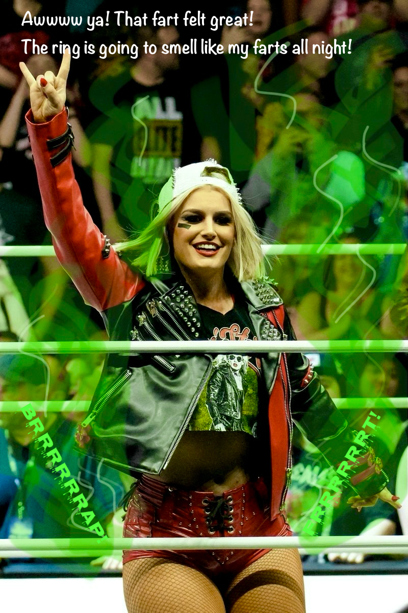 Toni Storm cutting loose and cutting farts