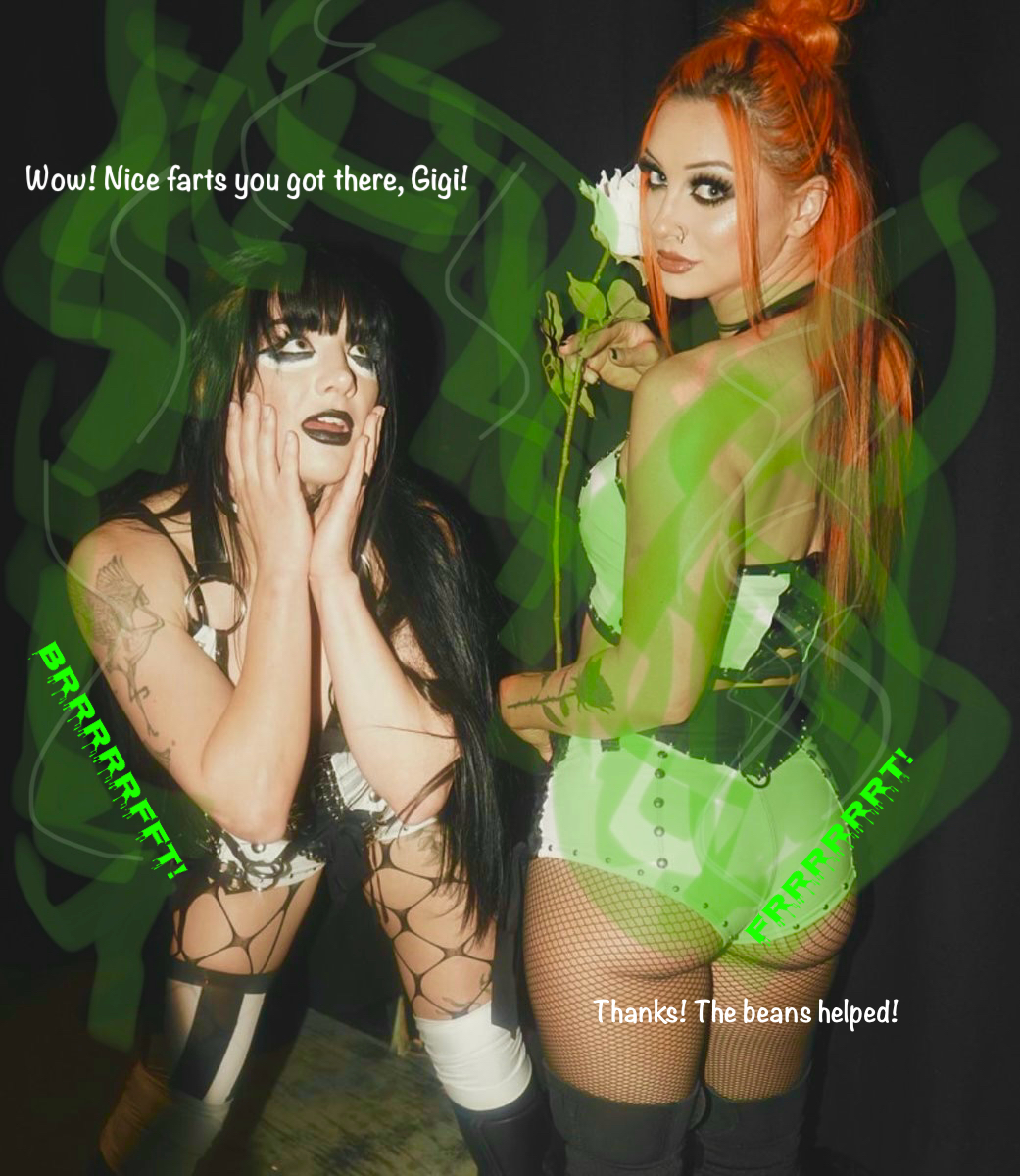 Tatum and Gigi fart off