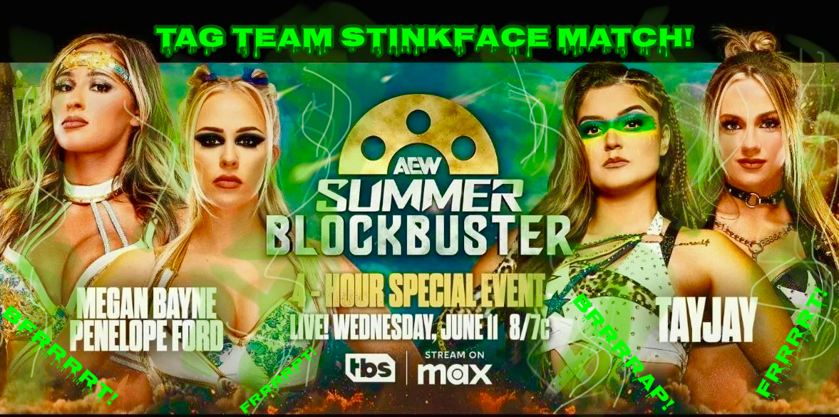 Tagteam Stinkface match TayJay vs Ford and Bayne