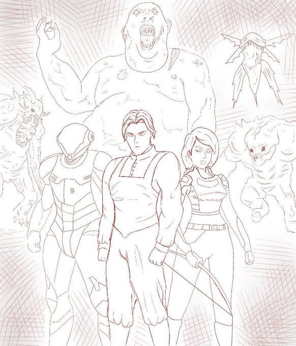 Comic Line Drawings Comic Line Art by logankailtynkz101 on DeviantArt