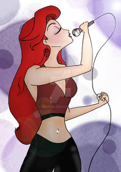 Ariel sings