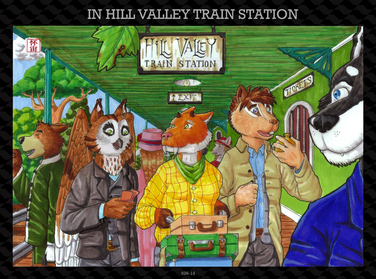 In Hill Valley Train Station