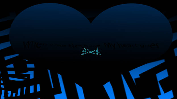 Black and Blue Heart
