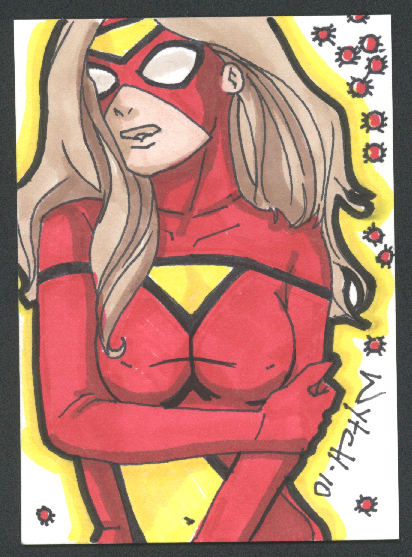 spider woman_sketchcard