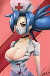 Valentine from SkullGirls