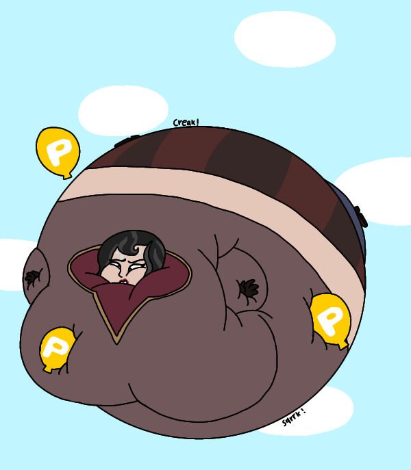 Rapunzel Inflation Cassandra and the P balloons by PenilianCasserole on DeviantArt