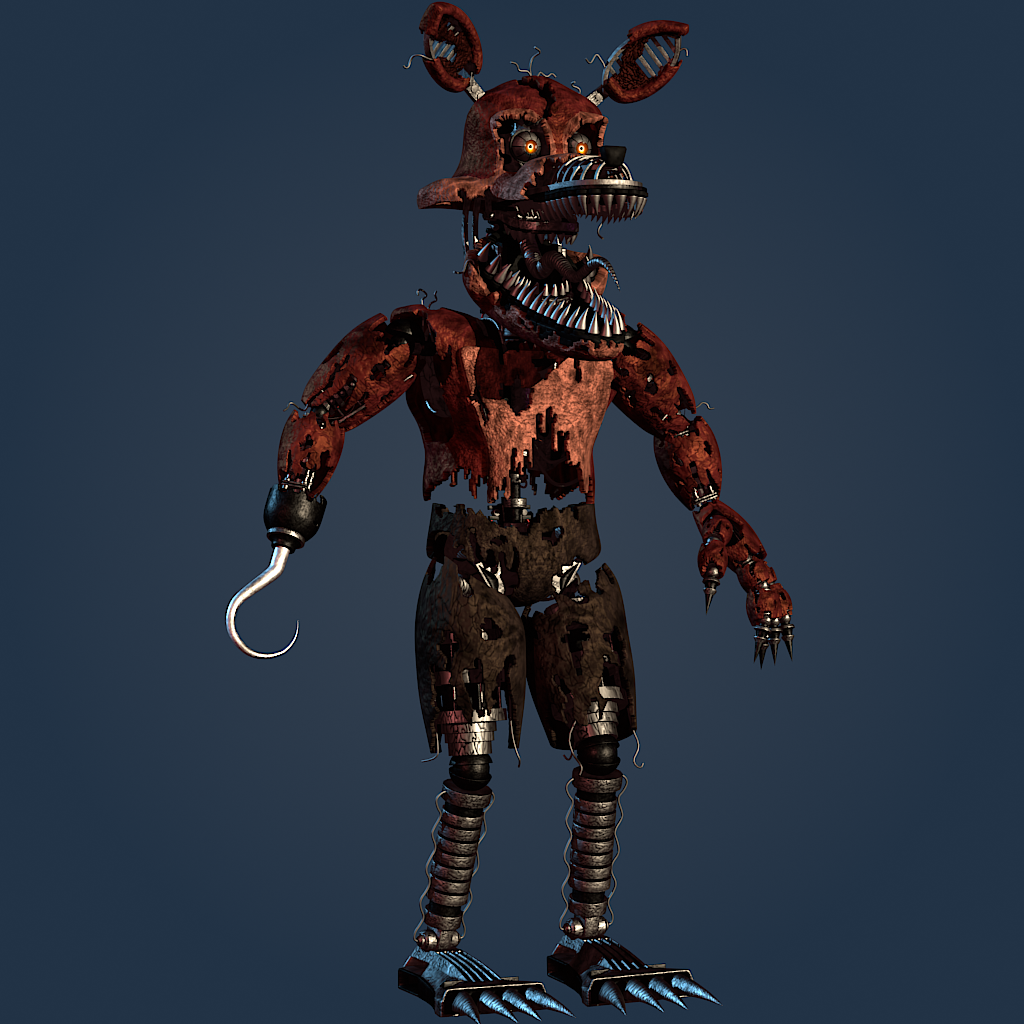 Download Nightmare Foxy - Fredbear Nightmare PNG image for free