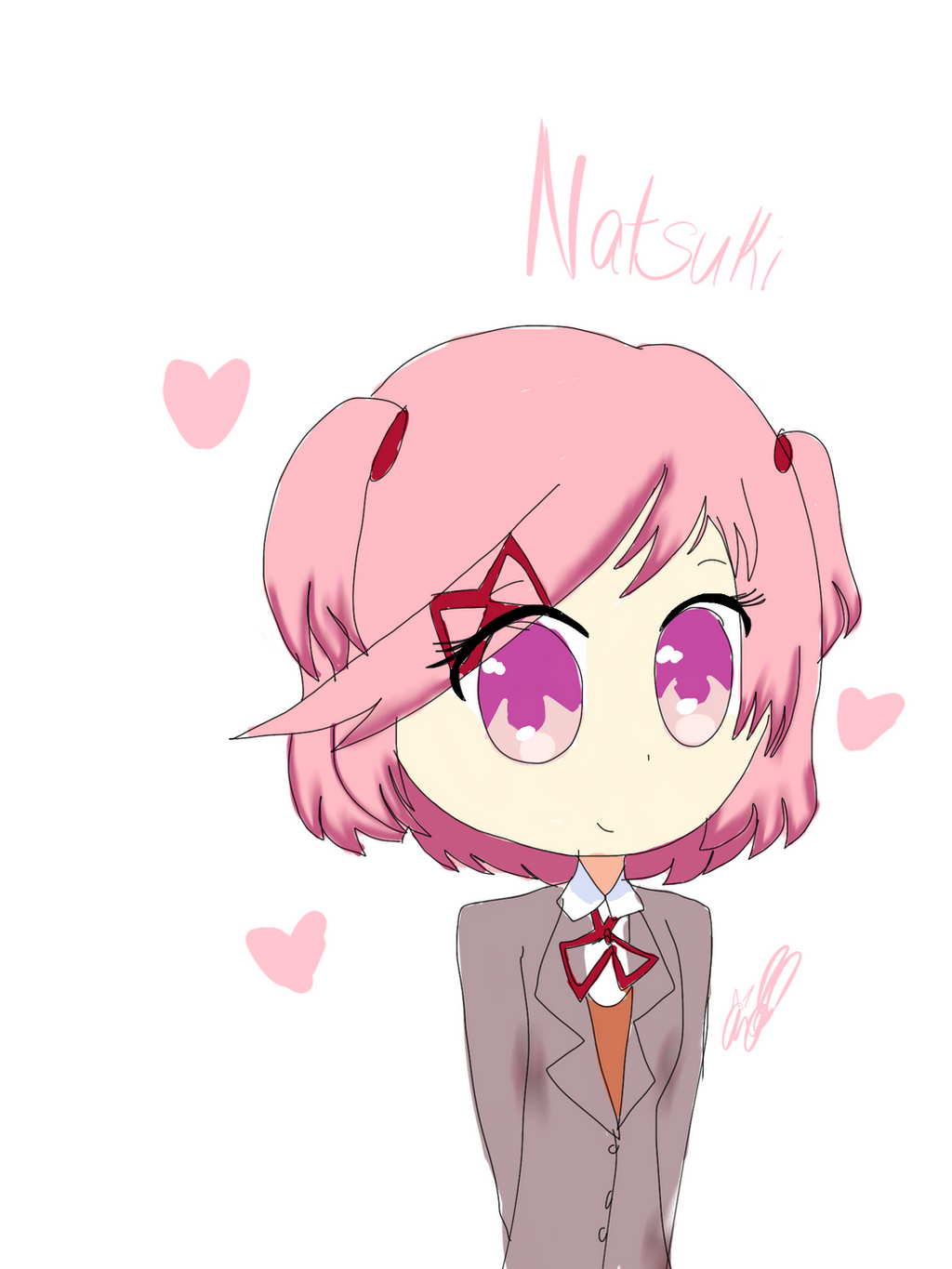 Natsuki Simple Natsuki by OzzieArt11 on DeviantArt