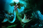 mermaid love couple