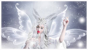 The fairy white angel