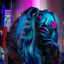 Neon city girl