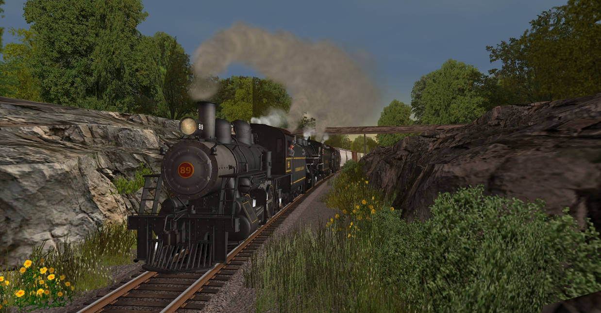 Tripleheader on the Branch by SteampunkPup261 on DeviantArt