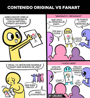 Contenido original vs fanart