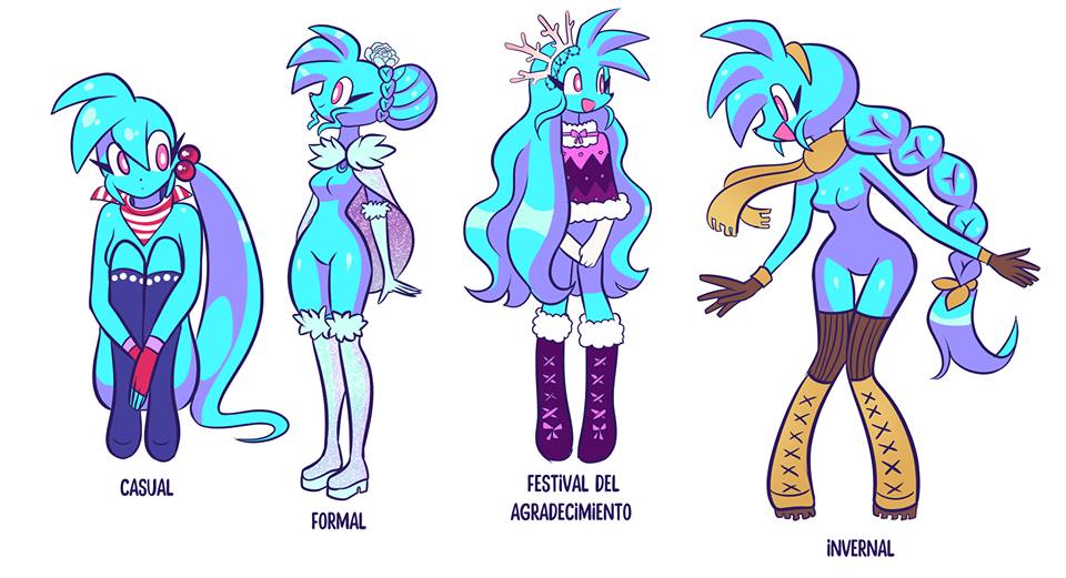 Spaicy with different looks