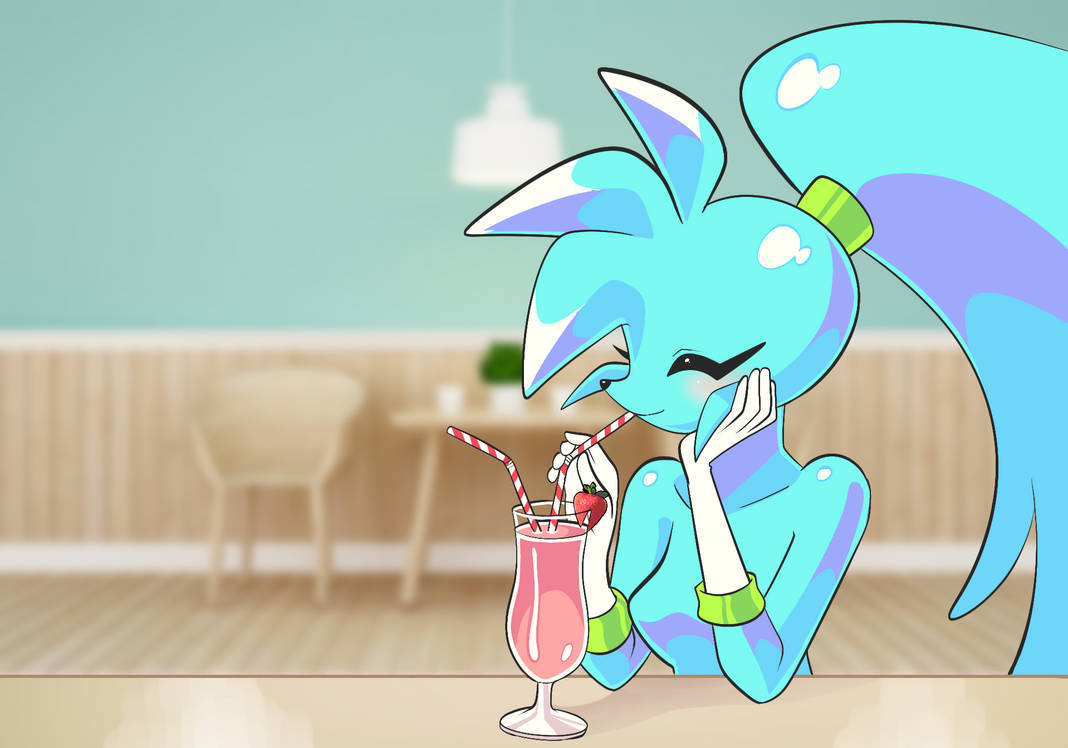 Draw your character drinking a shake with Spaicy! by LoulouVZ on DeviantArt