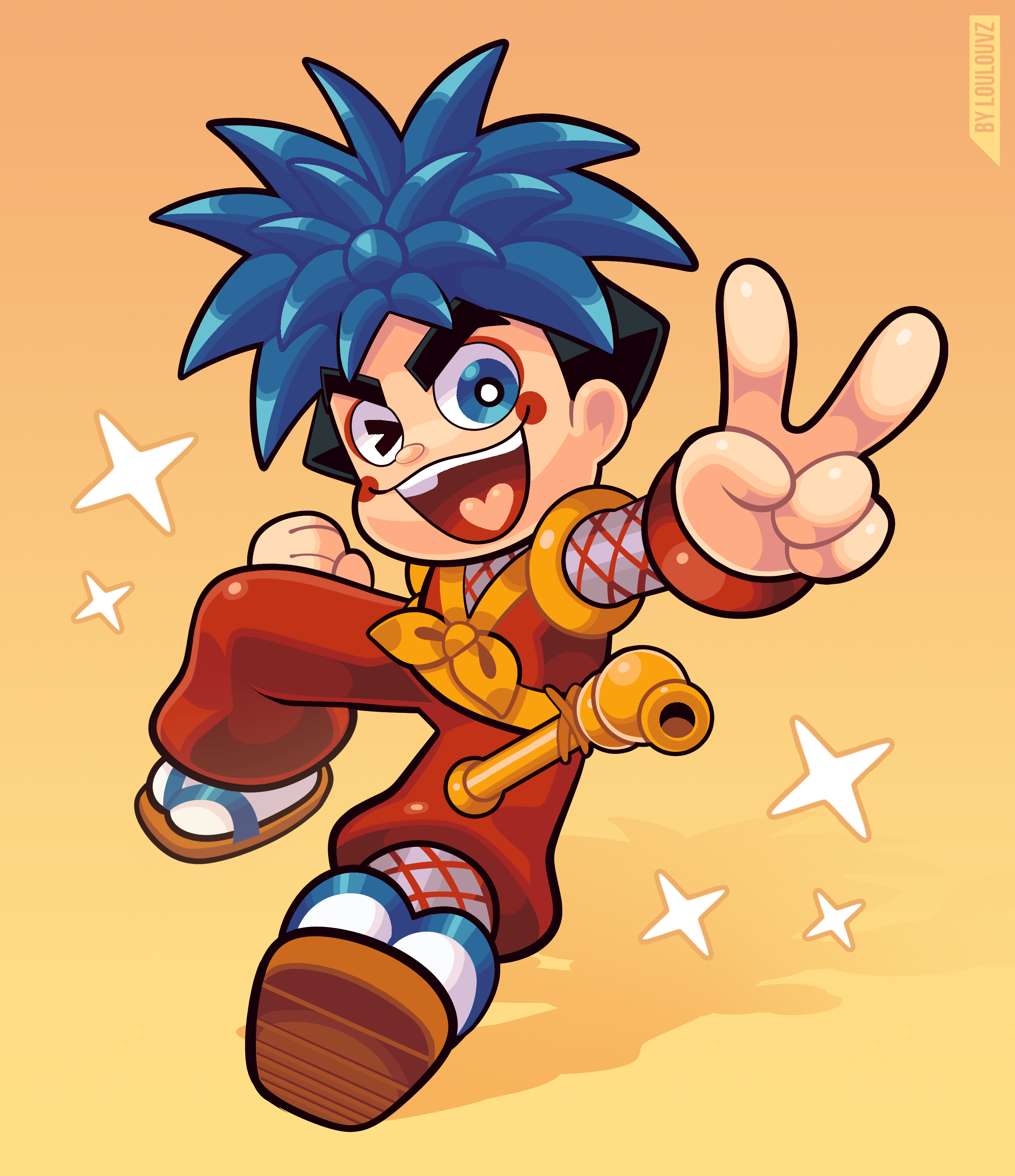 Ganbare Ganbare Goemon commission by LoulouVZ on DeviantArt