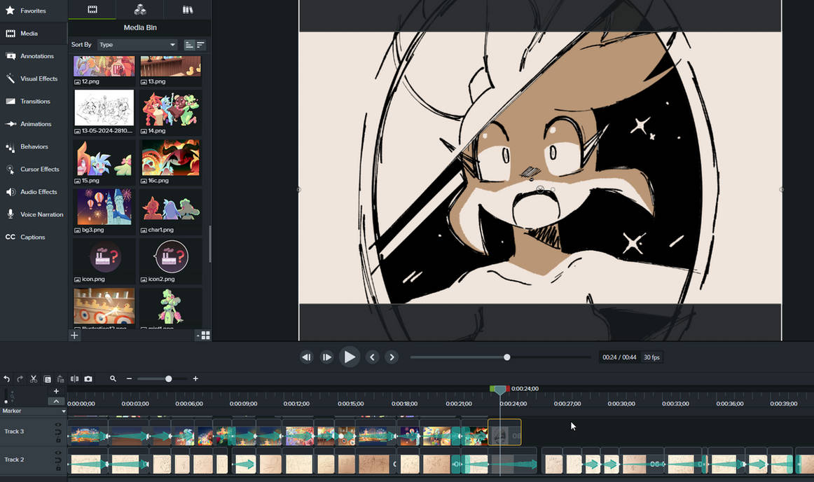 Deviantart Animation Area Working on the carnival animation by LoulouVZ on DeviantArt