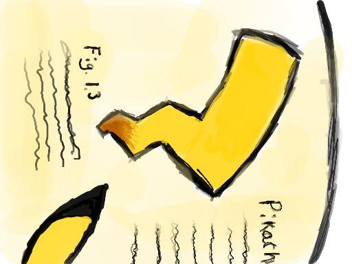 Pikachu tail study