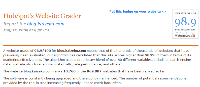 website grader