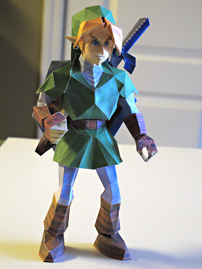 Link Sword and Shield on Back