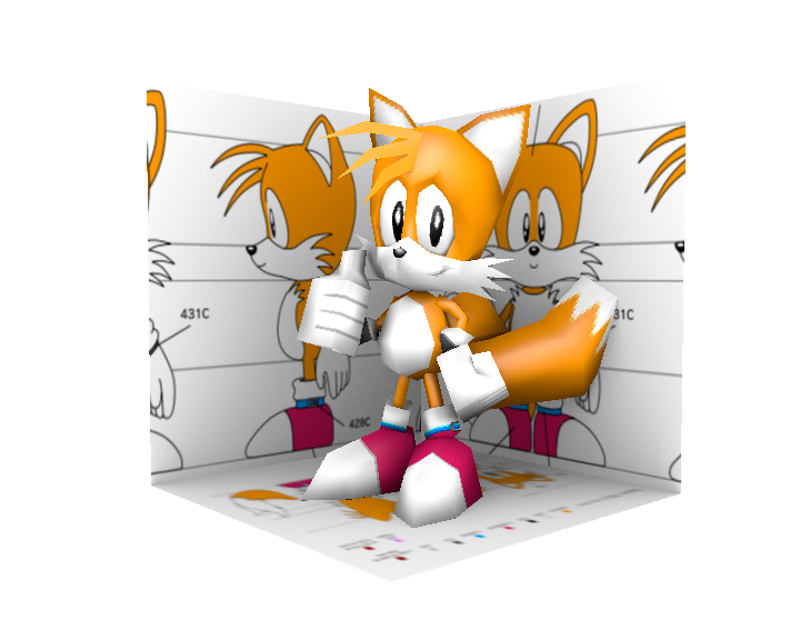 Low Poly Classic Tails