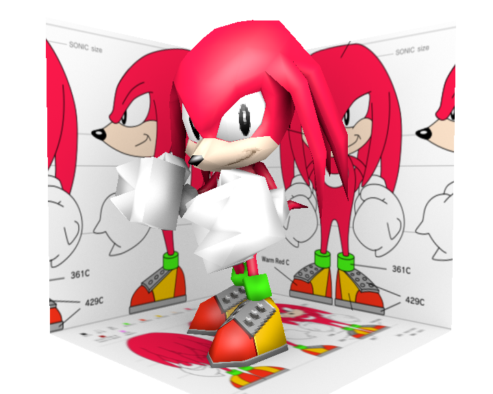 Low Poly Classic Knuckles