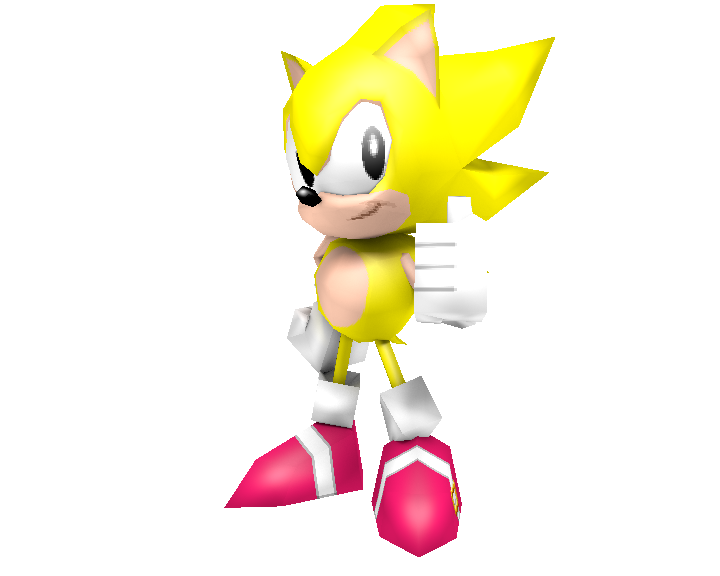 Low Poly Classic Super Sonic