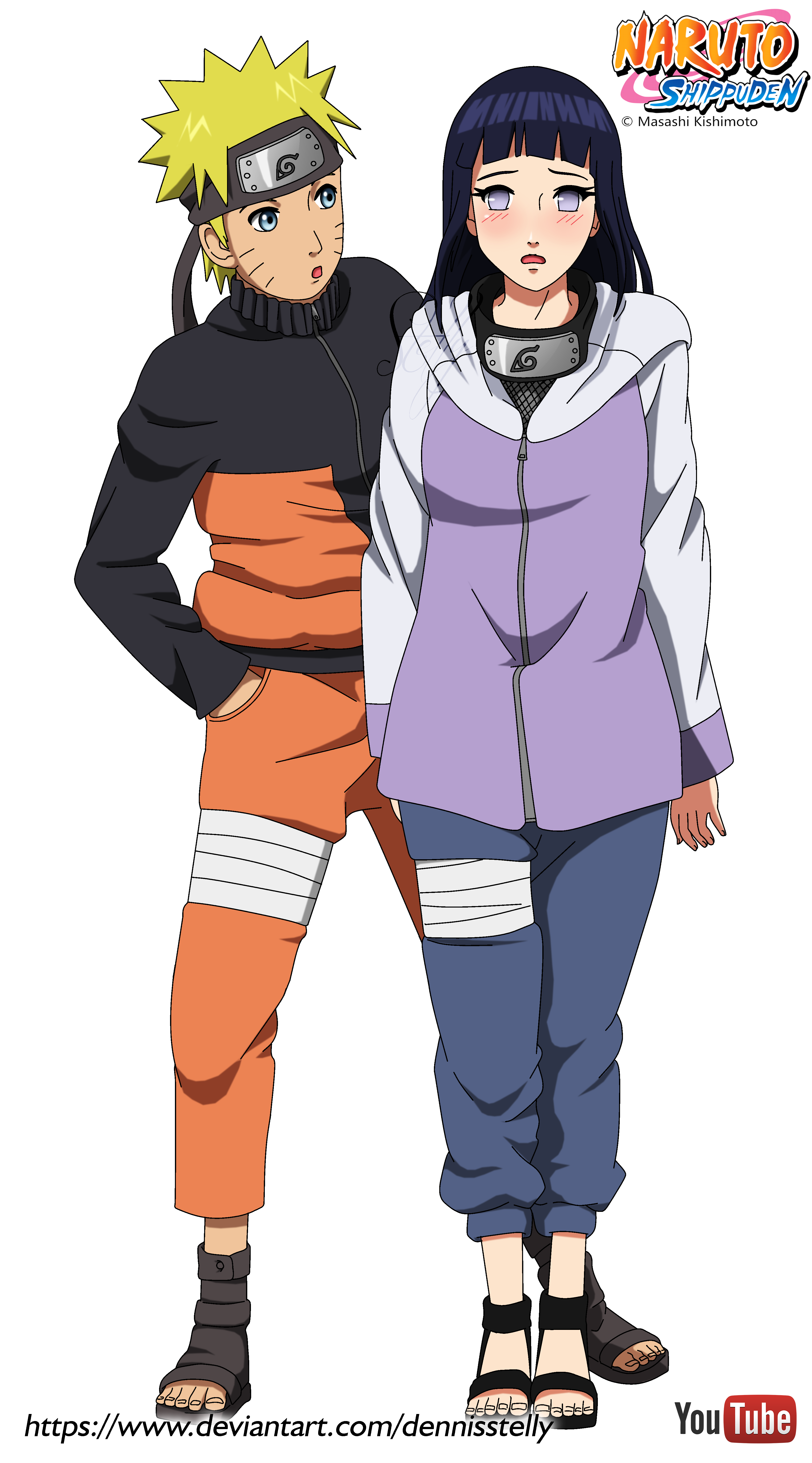 Naruto e Hinata - remake colored