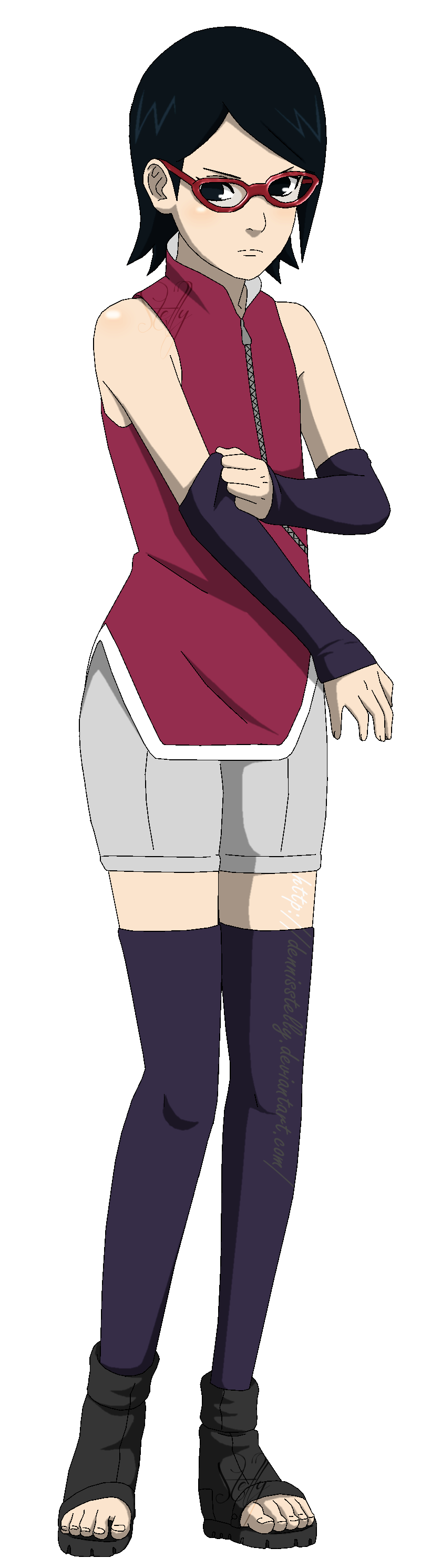 Sarada Uchiha - Time-skip by DennisStelly on DeviantArt