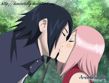 SasuSaku kiss - Fanart