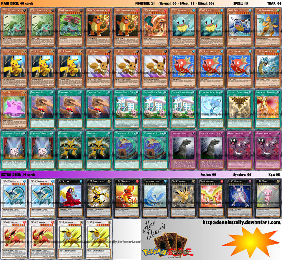 Yu-Gi-Oh! Deck: 1st Generation of Pokemon by DennisStelly on DeviantArt