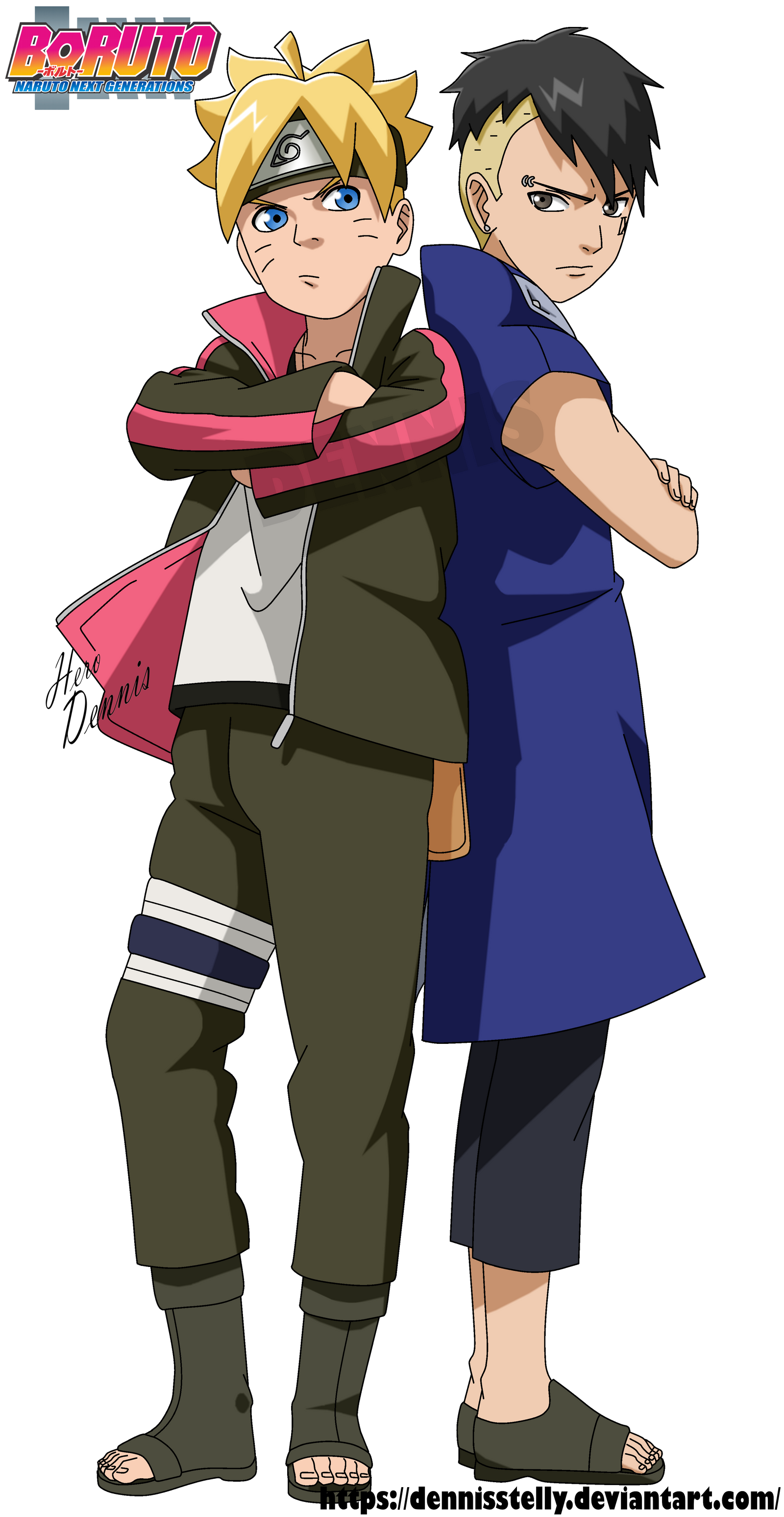 Boruto and Kawaki - Naruto Next Generation by DennisStelly on