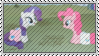 Rarity And Pinkie Pie Stamp by SunnStamp